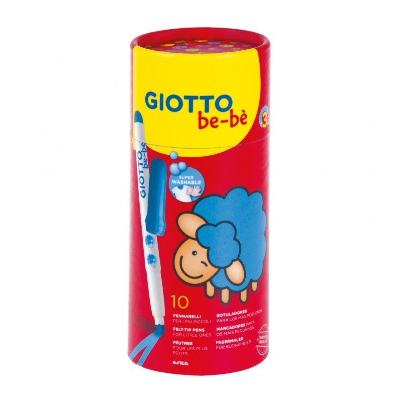 Marcadores Feltro Giotto Be-bé 469500 - Copo 10 unidades Marcadores Feltro Giotto Be-bé 469500 - Copo 10 unidades