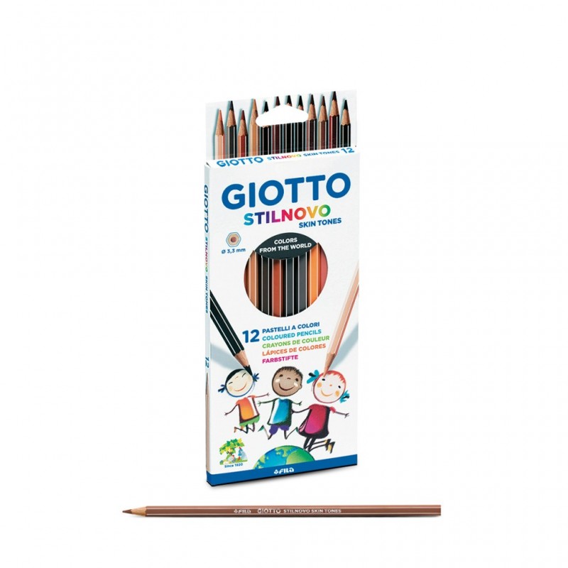 Lápis de Cor Giotto Stilnovo Skin Tones 257400 - Caixa 12 unidades Lápis de Cor Giotto Stilnovo Skin Tones 257400 - Caixa 12 unidades