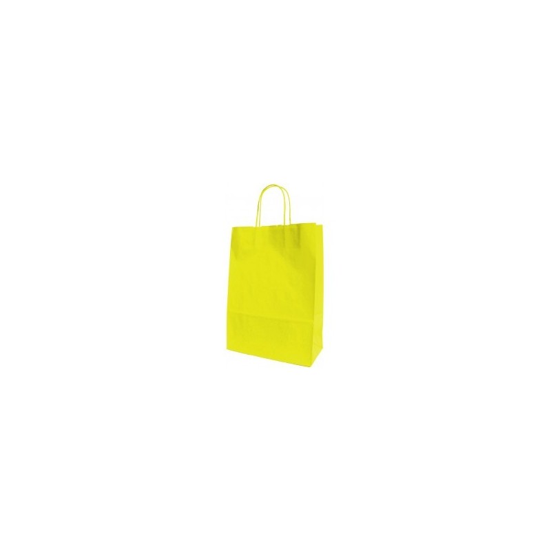 Saco Papel Pequeno A4 24x11x32cms Amarelo