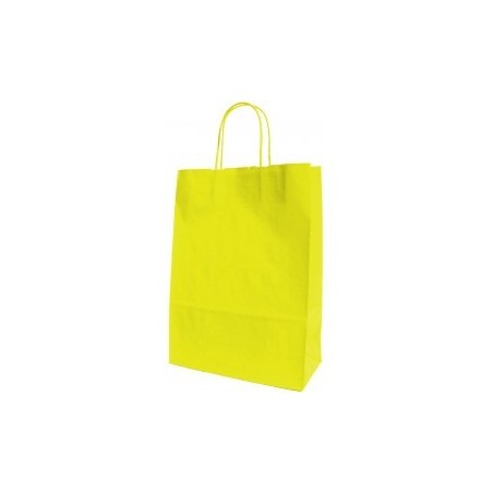 Saco Papel Pequeno A4 24x11x32cms Amarelo