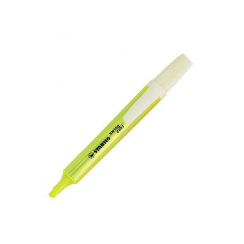 Caixa 10 Marcadores Fluorescente Stabilo Swing Cool 275/24 Amarelo