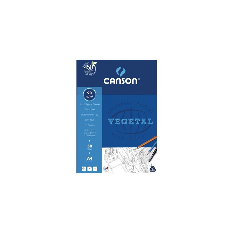 Bloco Papel Vegetal Canson A4 90/95gramas 05626