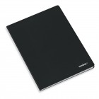 Caderno Agrafado Capa Preta A4 Quadriculado