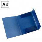 Capa Plástica com Elásticos A3 Plus Office Azul