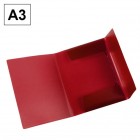 Capa Plástica com Elásticos A3 Plus Office Vermelho