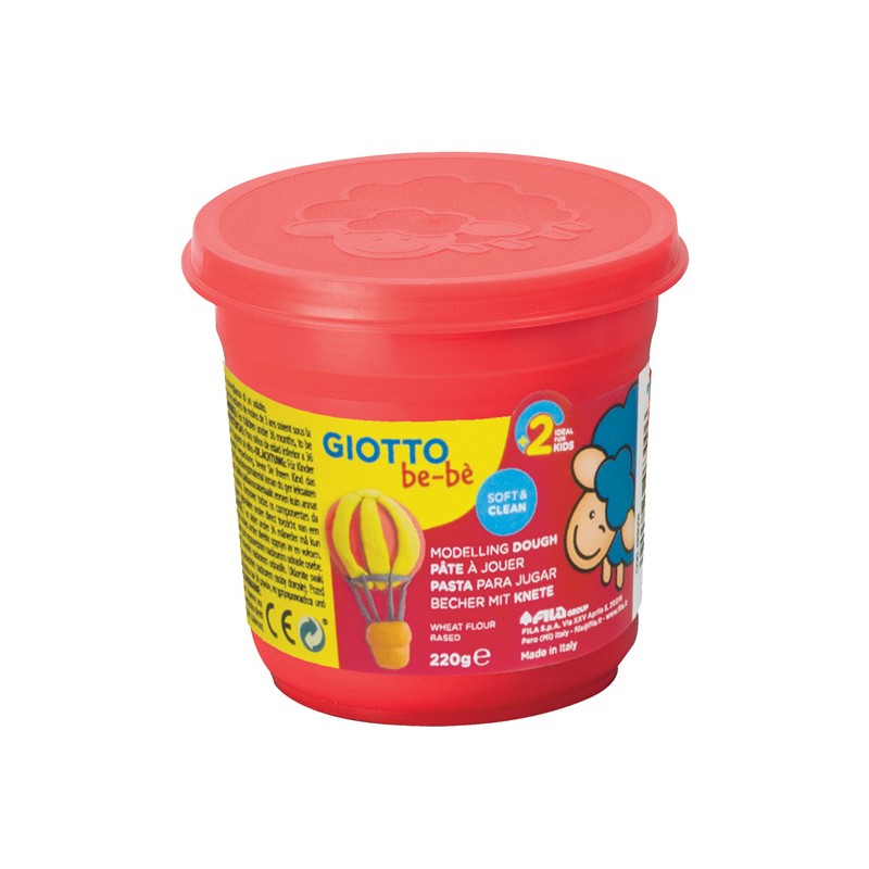 Pasta de Modelar Giotto Be-Bé 220 gr 463001 Vermelho