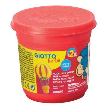 Pasta de Modelar Giotto Be-Bé 220 gr 463001 Vermelho