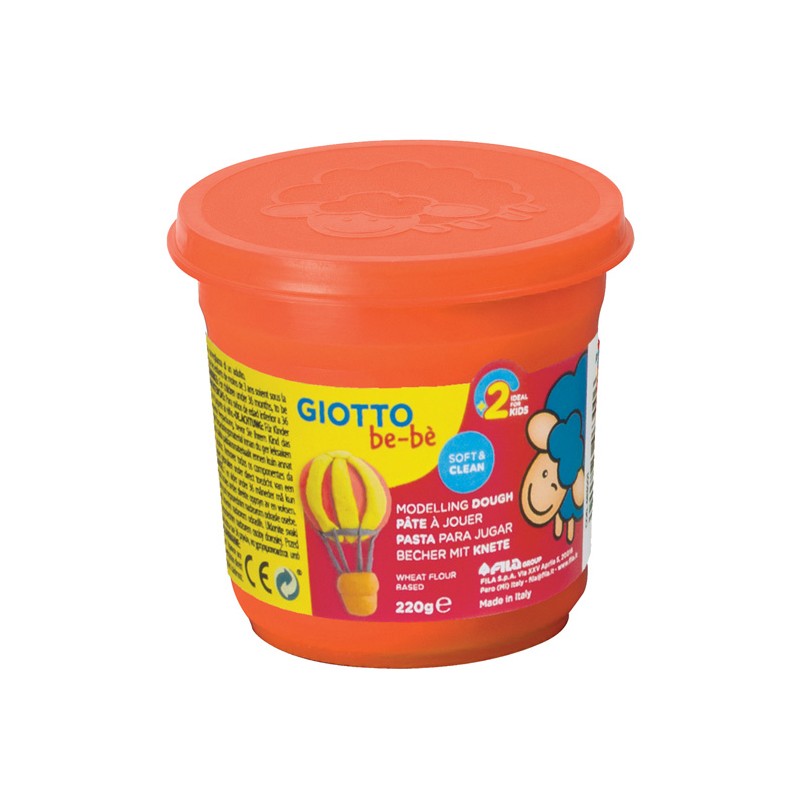 Pasta de Modelar Giotto Be-Bé 220 gr 463003 Laranja