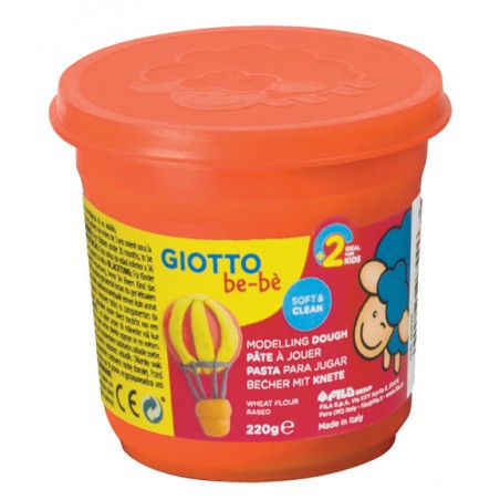 Pasta de Modelar Giotto Be-Bé 220 gr 463003 Laranja