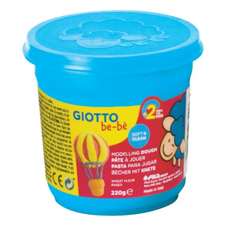 Pasta de Modelar Giotto Be-Bé 220 gr 463004 Azul Cyan