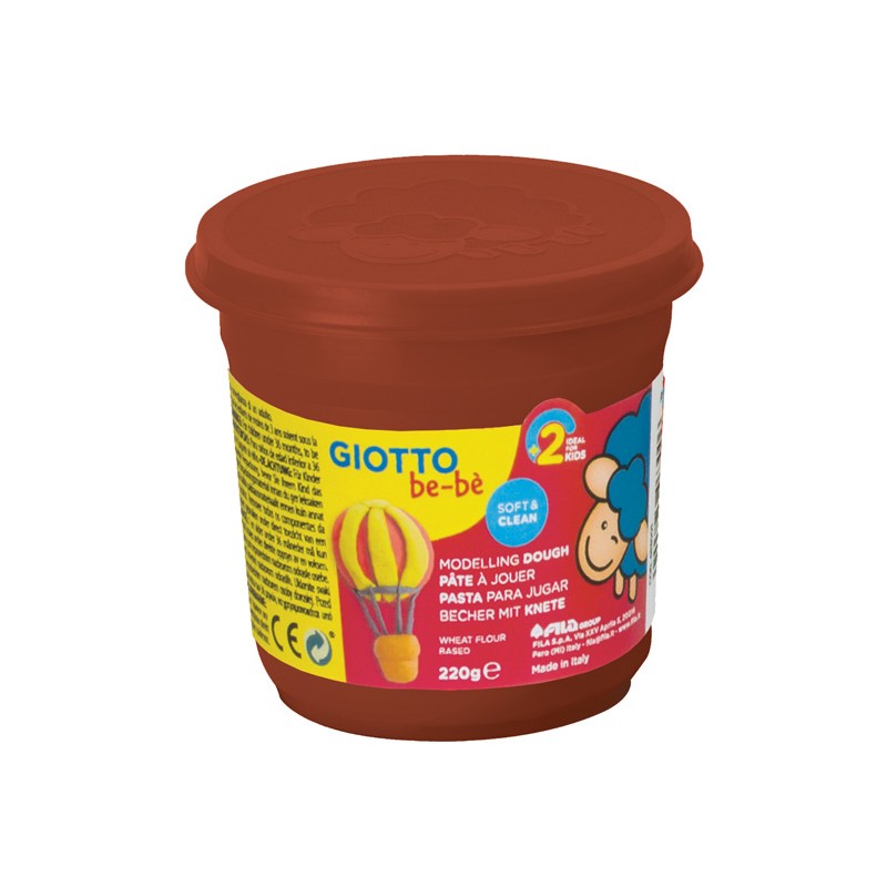 Pasta de Modelar Giotto Be-Bé 220 gr 463007 Castanho