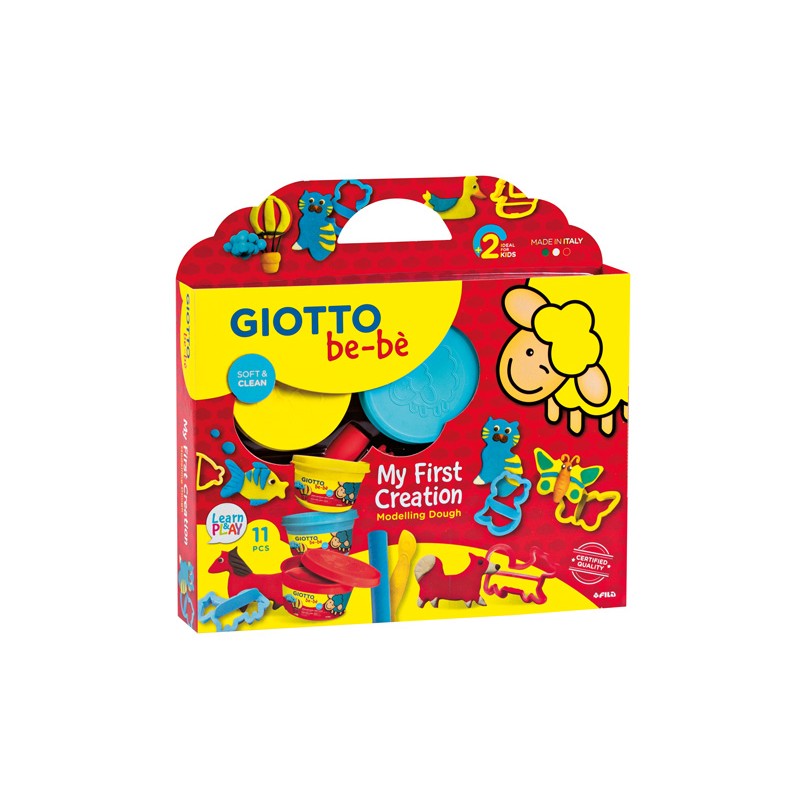 Set Giotto Be-bé 3 Boiões Pasta de Modelar + Moldes 462900