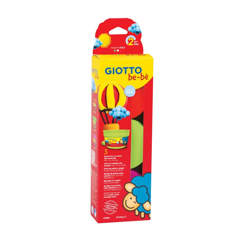 Set Giotto Be-bé 3 Boiões Pasta de Modelar 462502