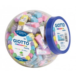 Borracha Pequena Giotto 233900 Pastel - Boião 120 unidades