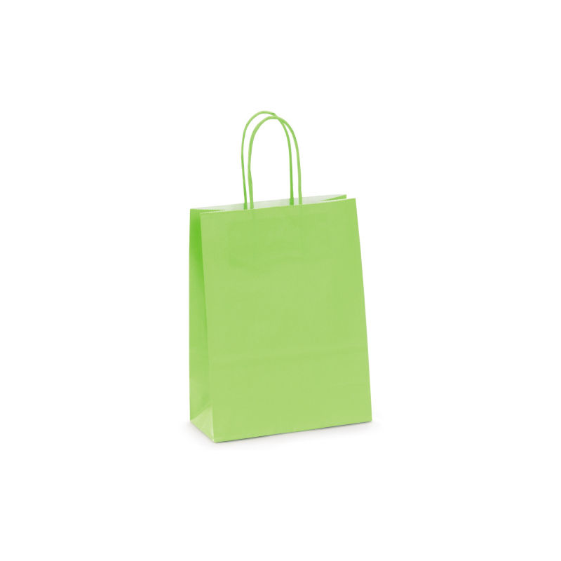 Saco Papel Mini A5 18x8x23cms Verde Claro Saco Papel Mini A5 18x8x23cms Verde Claro