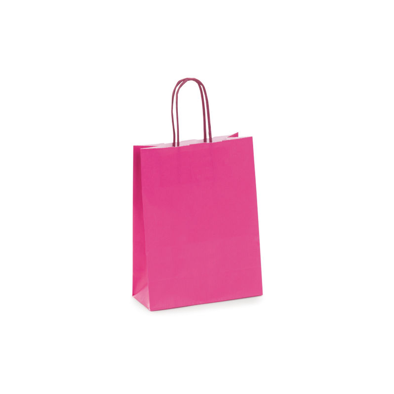 Saco Papel Mini A5 18x8x23cms Fuschia