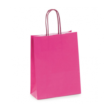 Saco Papel Mini A5 18x8x23cms Fuschia