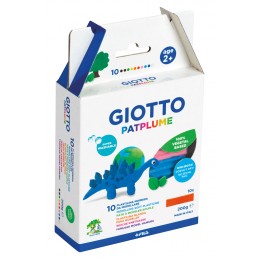 Plasticina Giotto Patplume 20gr 512900 - Caixa 10 Barras Cores Sortidas