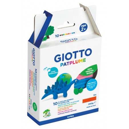 Plasticina Giotto Patplume 20gr 512900 - Caixa 10 Barras Cores Sortidas