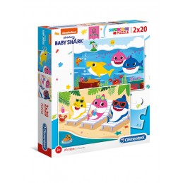 Puzzle 2x20 Peças Clementoni 24777 Baby Shark