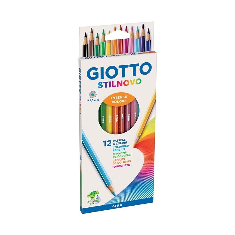 Lápis de Cor Giotto Stilnovo 256500 - Caixa 12 unidades