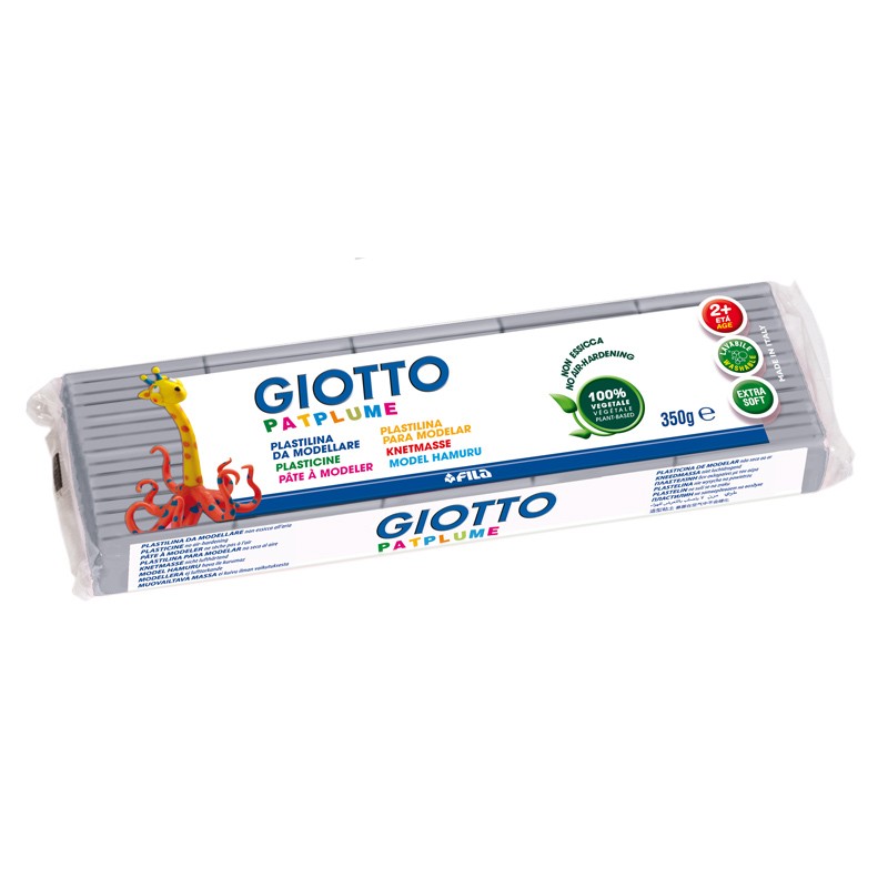 Plasticina Giotto Patplume 350gr 510113 Cinza