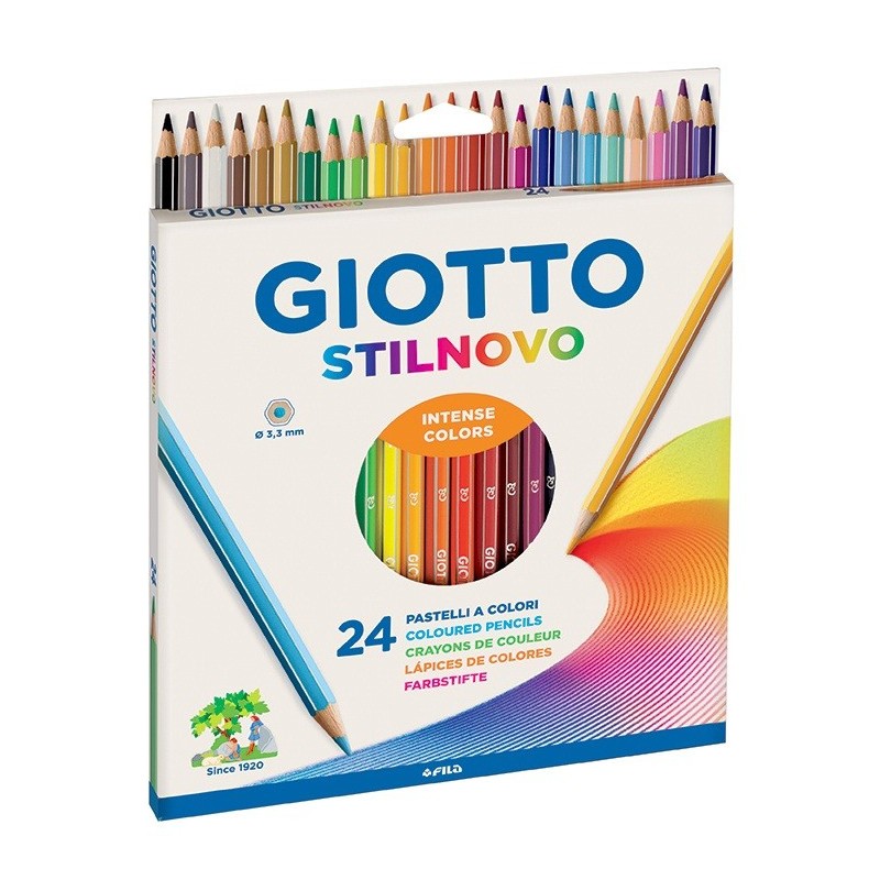 Lápis de Cor Giotto Stilnovo 256600 - Caixa 24 unidades Lápis de Cor Giotto Stilnovo 256600 - Caixa 24 unidades