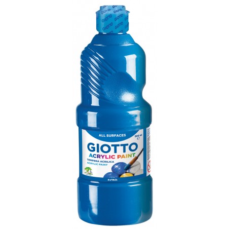 Guache Giotto Acrylic 500 ml 533715 Azul Cyan