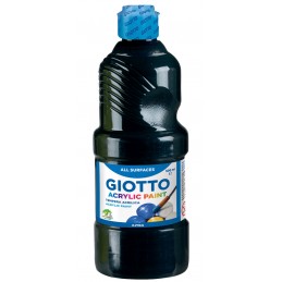 Guache Giotto Acrylic 500 ml 533724 Preto