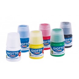 Guache Giotto Decor Acrylic 25 ml 538200 - Caixa 6 frascos