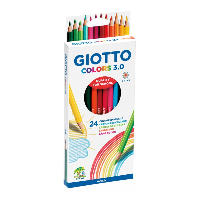 Lápis de Cor Giotto Colors 3.0 276700 - Caixa 24 unidades Lápis de Cor Giotto Colors 3.0 276700 - Caixa 24 unidades