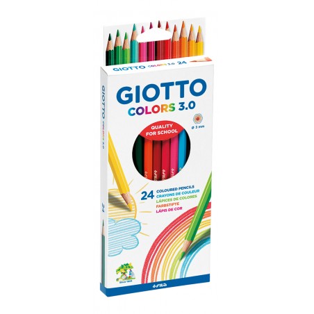 Lápis de Cor Giotto Colors 3.0 276700 - Caixa 24 unidades