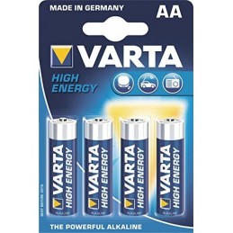Pilhas Alcalinas Varta High Energy 4906 LR06 AA - Blister 4 unidades