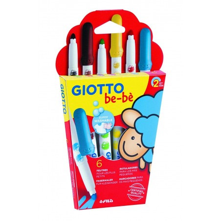 Marcadores Feltro Giotto Be-bé 469800 - Caixa 6 unidades