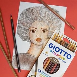 Lápis de Cor Giotto Stilnovo Skin Tones 257400 - Caixa 12 unidades 2