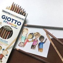 Lápis de Cor Giotto Stilnovo Skin Tones 257400 - Caixa 12 unidades 3