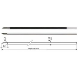 Pack 10 Cargas Plásticas Extensível Cor Preto
