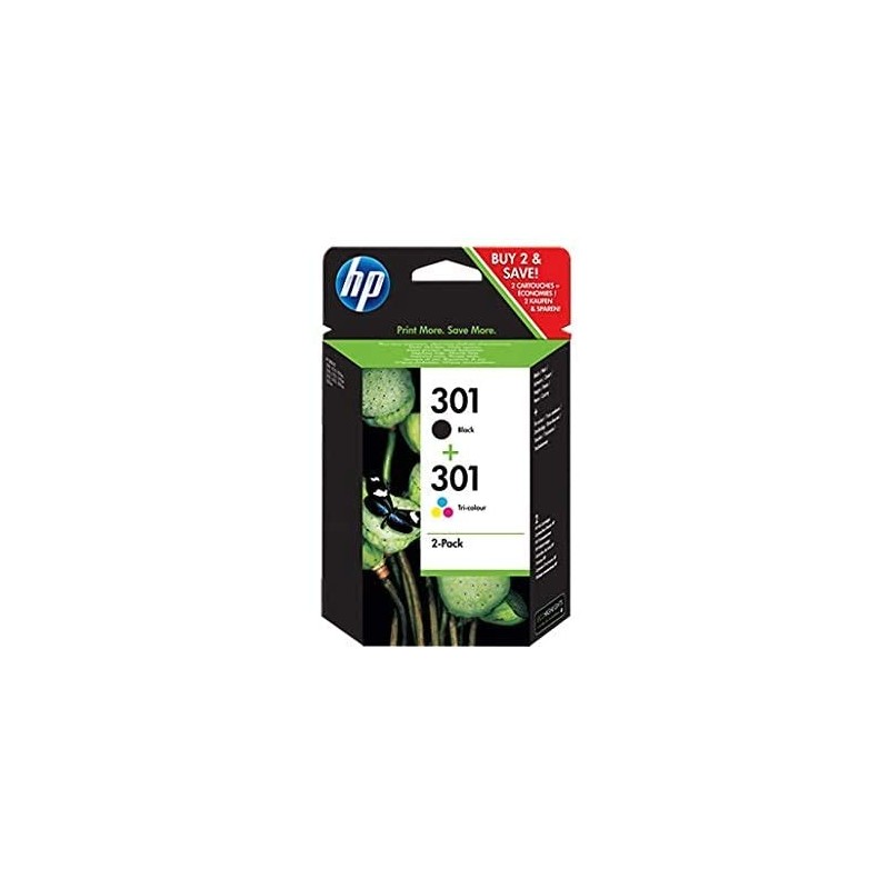 Pack Tinteiros HP 301 4 cores N9J72AE Pack Tinteiros HP 301 4 cores N9J72AE