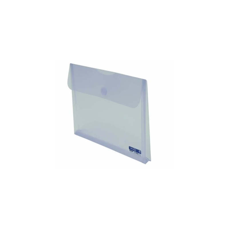 Envelope em Plástico A4 com Velcro e Fole 90761 Branco Envelope em Plástico A4 com Velcro e Fole 90761 Branco