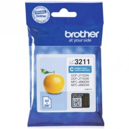 Tinteiro Brother LC3211C Azul