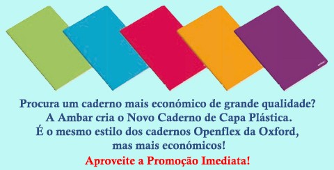 Caderno Ambar Capa Plástica
